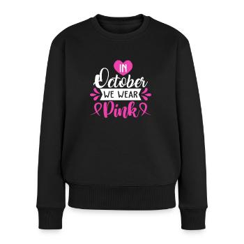 rose Octobre - Pull Premium bio Femme - noir - Devant - Julia (174cm)