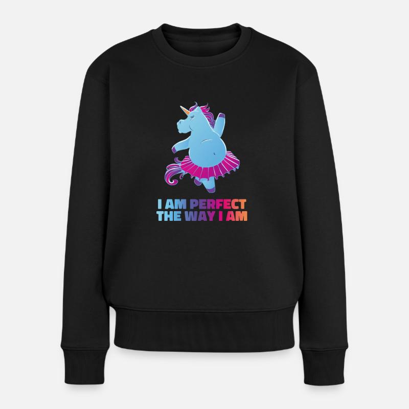 Licorne parfaite - Pull Premium bio Femme - noir