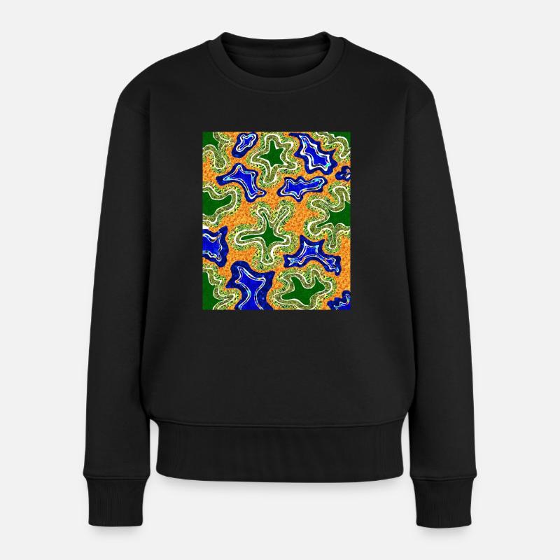 Flüssig - Frauen Premium Bio Pullover - Schwarz