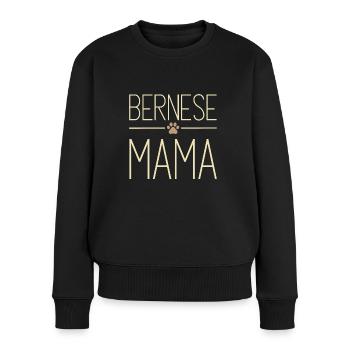 Minimalist Bernese mama Design for Dog moms - Women's Premium Organic Jumper - black - Front - Julia (174cm)
