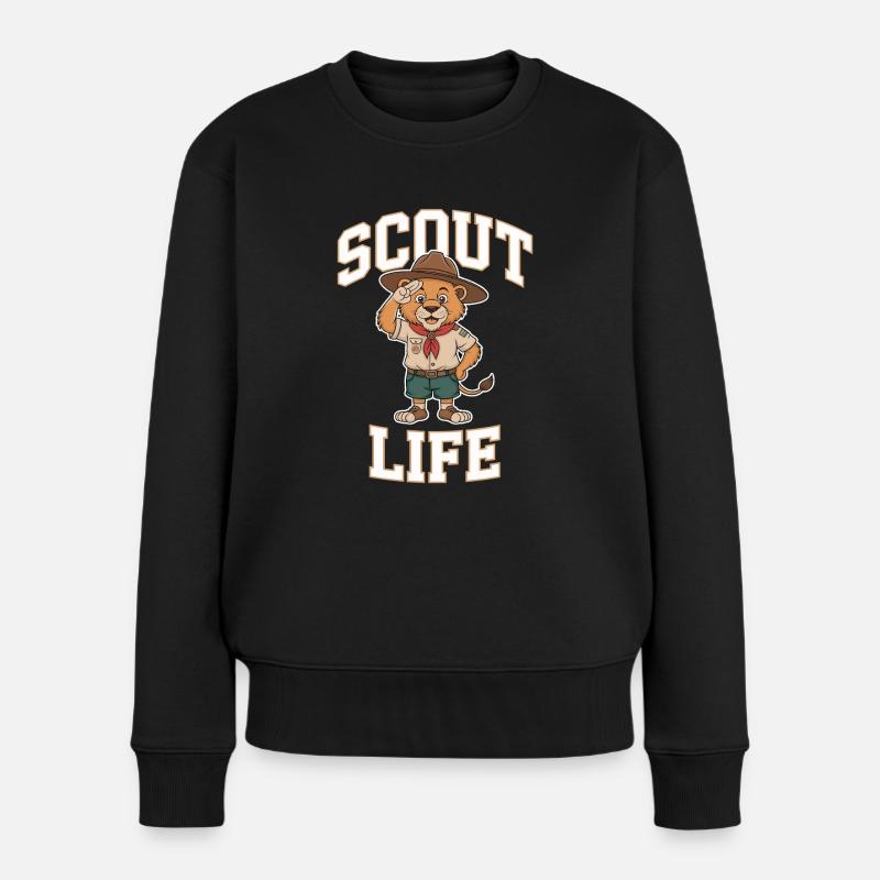 Scout Guide Scout Camping - Pull Premium bio Femme - noir