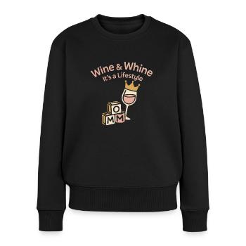 Alleinerziehende Mutter -chaos -koordinatorin Wine - Frauen Premium Bio Pullover - Schwarz - Vorne - Julia (174cm)