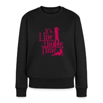 Linedance - Frauen Premium Bio Pullover - Schwarz - Vorne - Julia (174cm)