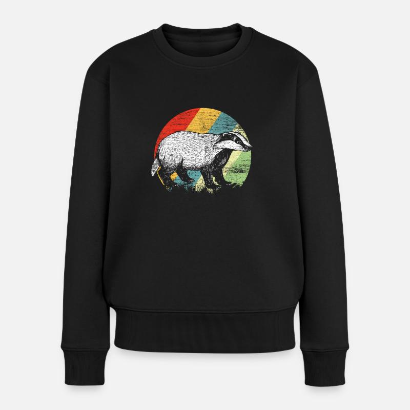 Badger - Women's Premium Organic Jumper - black