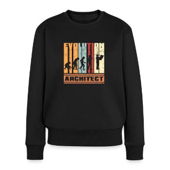 Evolution Architecture - Women's Premium Organic Jumper - black - Front - Julia (174cm)