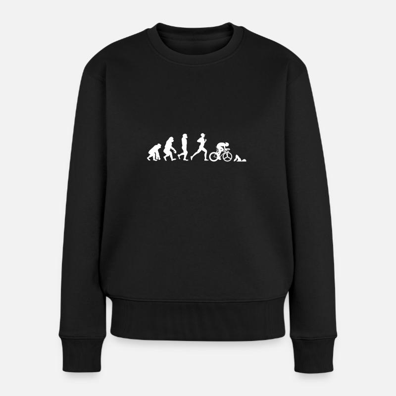 Evolution du triathlon - Pull Premium bio Femme - noir