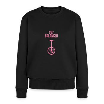 Monocycle monocycle monocycle monocycle Monocycle fille - Pull Premium bio Femme - noir - Devant - Julia (174cm)