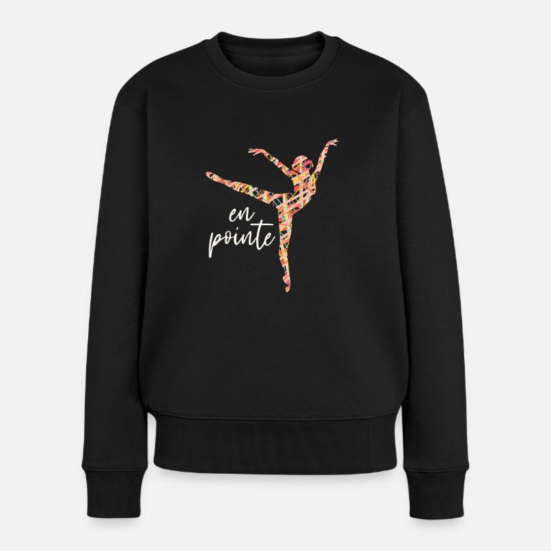 Ballett Tänzerin - Frauen Premium Bio Pullover - Schwarz