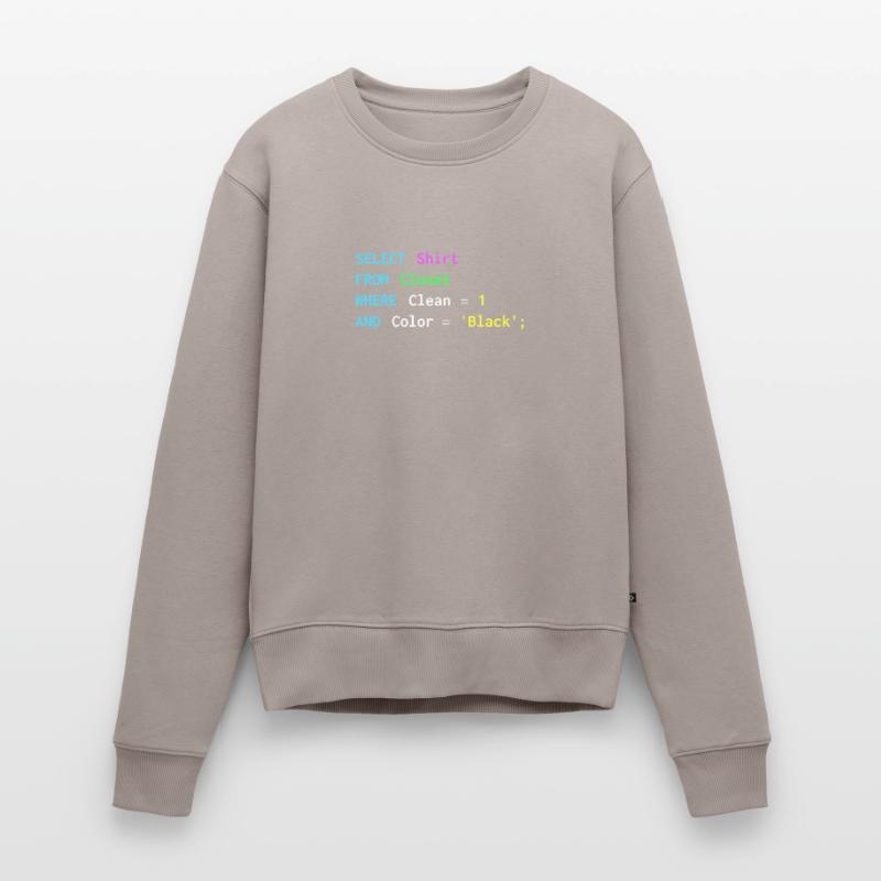 Lustiges SQL-Design für SQL-Programmierer, DBA, Frauen Premium Bio Pullover