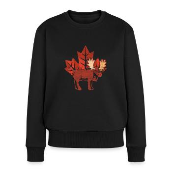 Canada - Pull Premium bio Femme - noir - Devant - Julia (174cm)