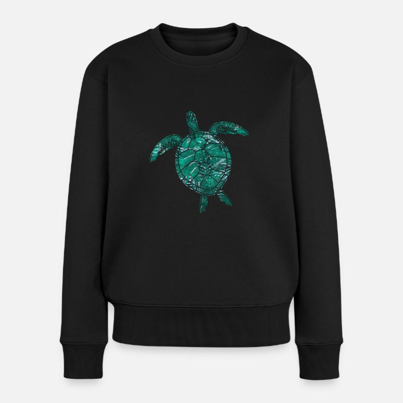 tortue - Pull Premium bio Femme - noir