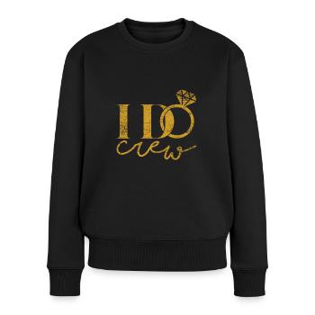 Demande en mariage - Pull Premium bio Femme - noir - Devant - Julia (174cm)
