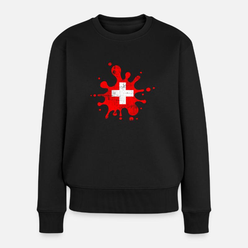Suisse - Pull Premium bio Femme - noir