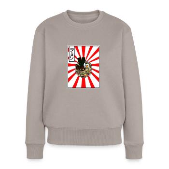 Spécialité Ramen - Pull Premium bio Femme - taupe - Devant - Julia (174cm)
