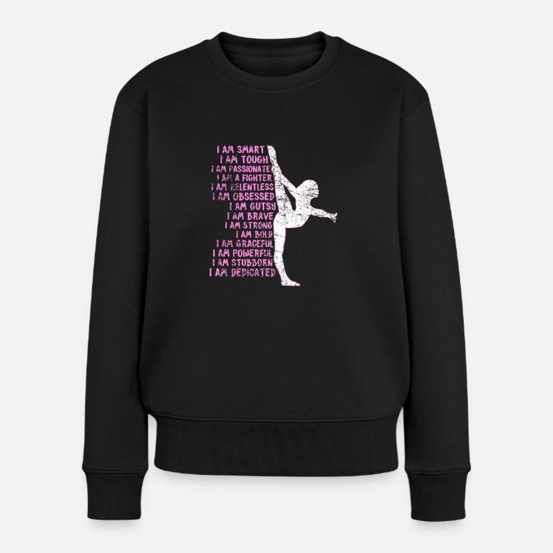 Turnen Eigenschaften - Frauen Premium Bio Pullover - Schwarz