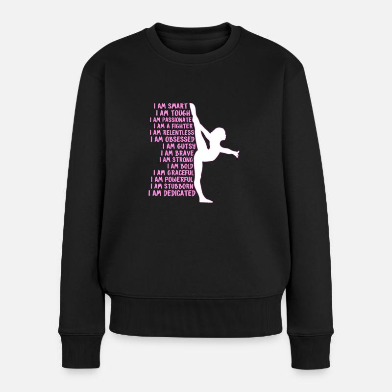 Turnen Fähigkeiten - Frauen Premium Bio Pullover - Schwarz