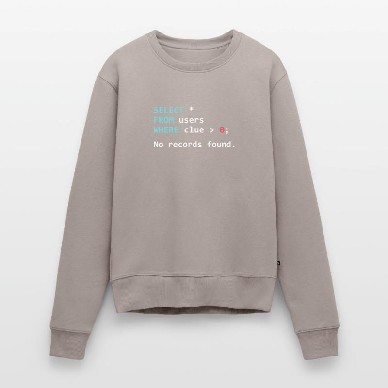 Lustiges Programmer Geschenk SQL Query Frauen Premium Bio Pullover