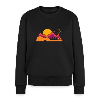 Uke Gitarre Geschenk I Gitarrist Ukulele - Frauen Premium Bio Pullover - Schwarz - Vorne - Julia (174cm)