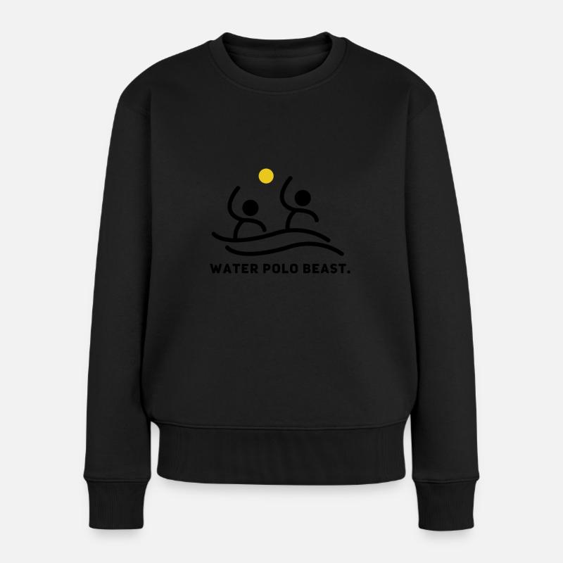 Wasserball - Frauen Premium Bio Pullover - Schwarz