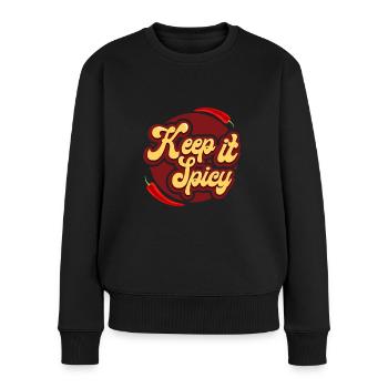 Cooking chilli - Women's Premium Organic Jumper - black - Front - Julia (174cm)