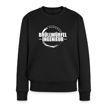 Veranstaltungstechniker Brüllwürfel Ingenieur - Frauen Premium Bio Pullover - Schwarz - Vorne - Julia (174cm)