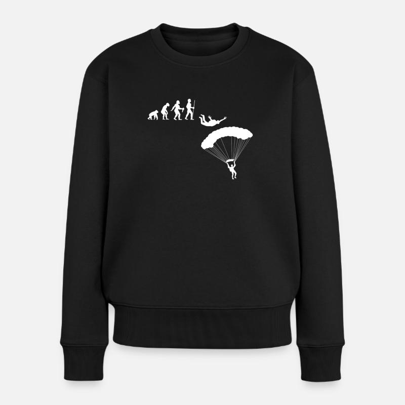 Parachutisme parachutisme - Pull Premium bio Femme - noir