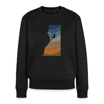 Grimpeur d'escalade - Pull Premium bio Femme - noir - Devant - Julia (174cm)