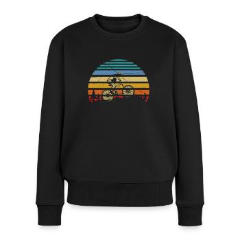 MTB Downhill, VTT cycliste, Sports de plein air - Pull Premium bio Femme - noir - Devant - Julia (174cm)