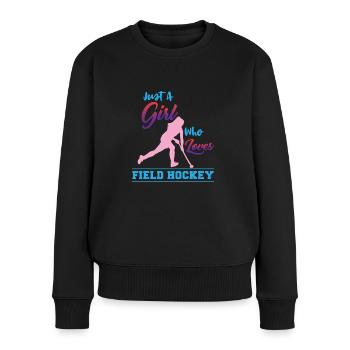 Hockey sur gazon - Pull Premium bio Femme - noir - Devant - Julia (174cm)