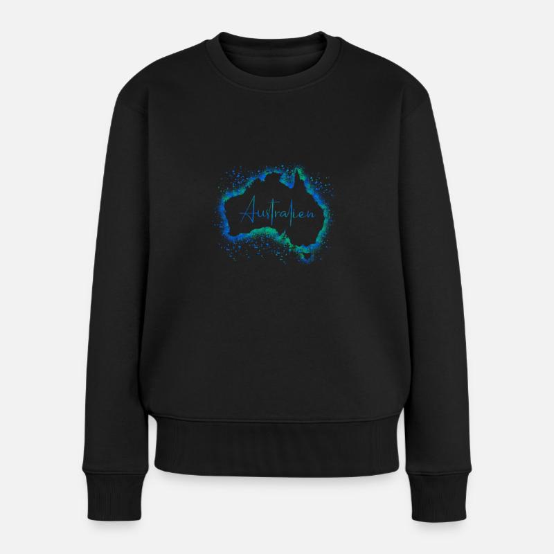 Australie - Pull Premium bio Femme - noir