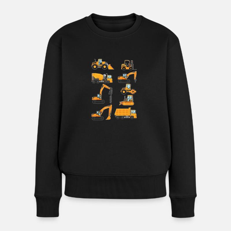 Opérateur / opératrice d'excavatrice - Pull Premium bio Femme - noir