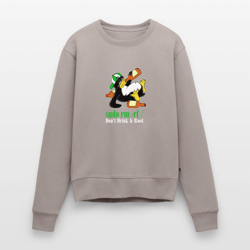 Linux Penguin Sudo Admin Funny Computer Science PC Nerd Women's Premium Organic Jumper