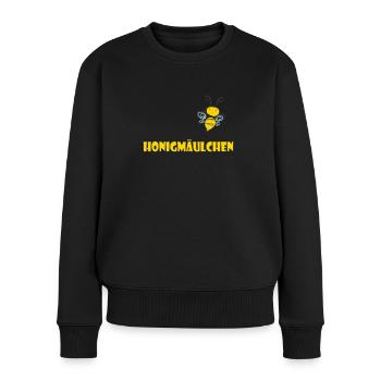 Kosename Honigmäulchen Geschenkidee - Frauen Premium Bio Pullover - Schwarz - Vorne - Julia (174cm)