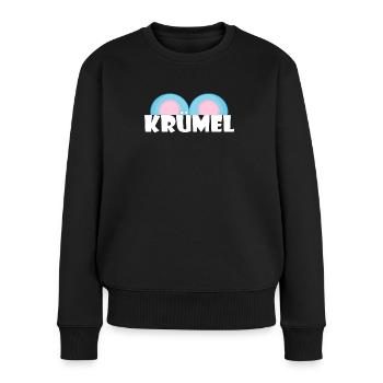 Kosename Krümel Geschenkidee - Frauen Premium Bio Pullover - Schwarz - Vorne - Julia (174cm)
