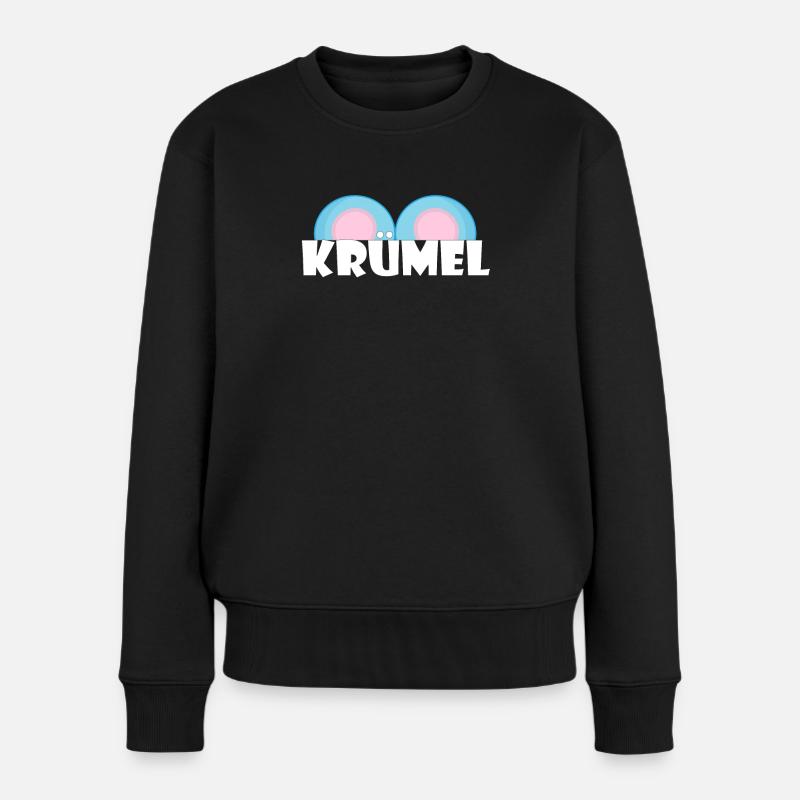 Kosename Krümel Geschenkidee - Frauen Premium Bio Pullover - Schwarz