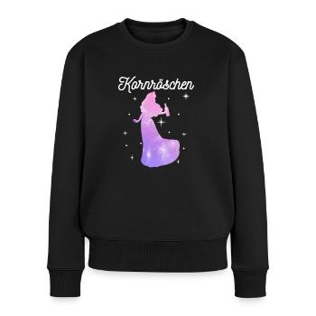 Kornröschen Junggesellinnen Abschied JGA - Frauen Premium Bio Pullover - Schwarz - Vorne - Julia (174cm)