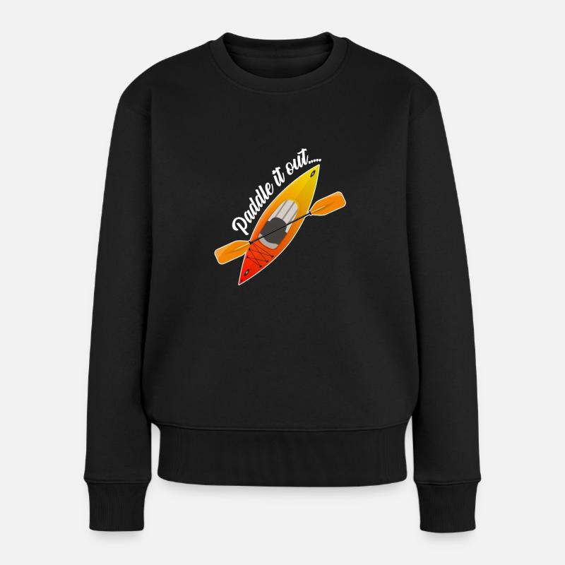 Kayaking Paddle It Out - Women's Premium Organic Jumper - black