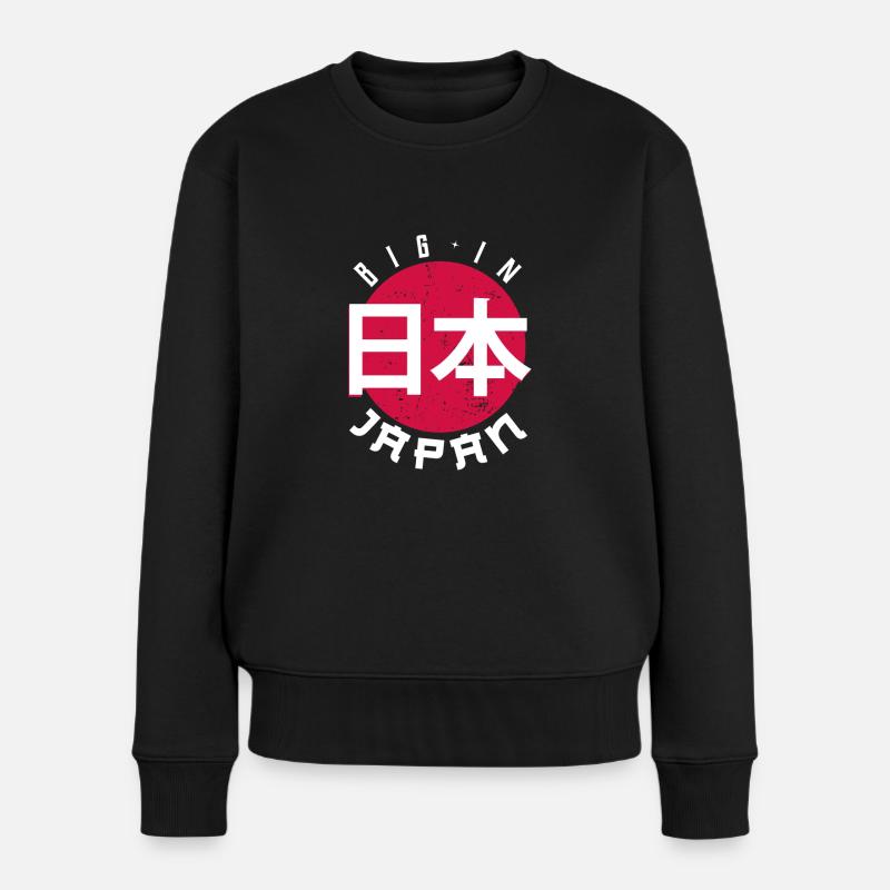 Japan - Frauen Premium Bio Pullover - Schwarz
