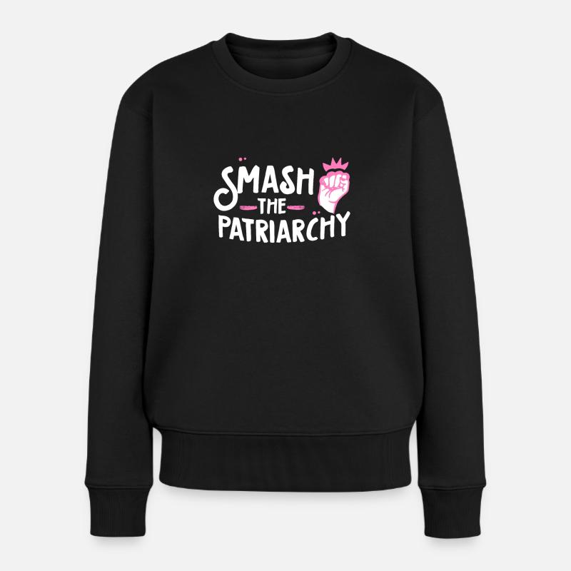 Smash Patriarchy Feminist Women's Empowerment - Pull Premium bio Femme - noir