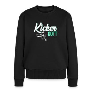 Tischkicker Tischfußball Tischfußballer Geschenk - Frauen Premium Bio Pullover - Schwarz - Vorne - Julia (174cm)
