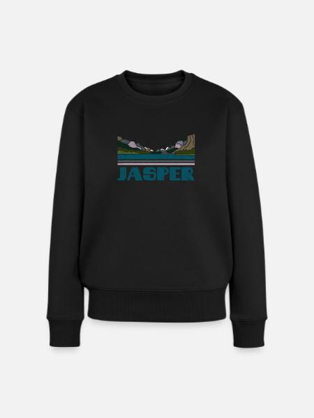 Jasper Shirt Natur Souvenir Retro 70er Jahre 80er Jahre Vintage - Frauen Premium Bio Pullover - Schwarz