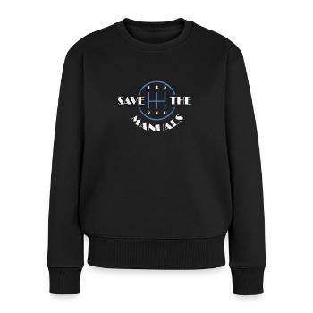 Speichern Sie die Handbücher Shirt Schaltgetriebe Auto Tsh - Frauen Premium Bio Pullover - Schwarz - Vorne - Julia (174cm)