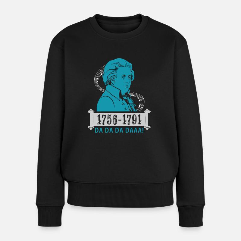Wolfgang Amadeus Mozart - Pull Premium bio Femme - noir