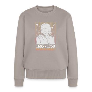 Johann Sebastian Bach - Pull Premium bio Femme - taupe - Devant - Julia (174cm)