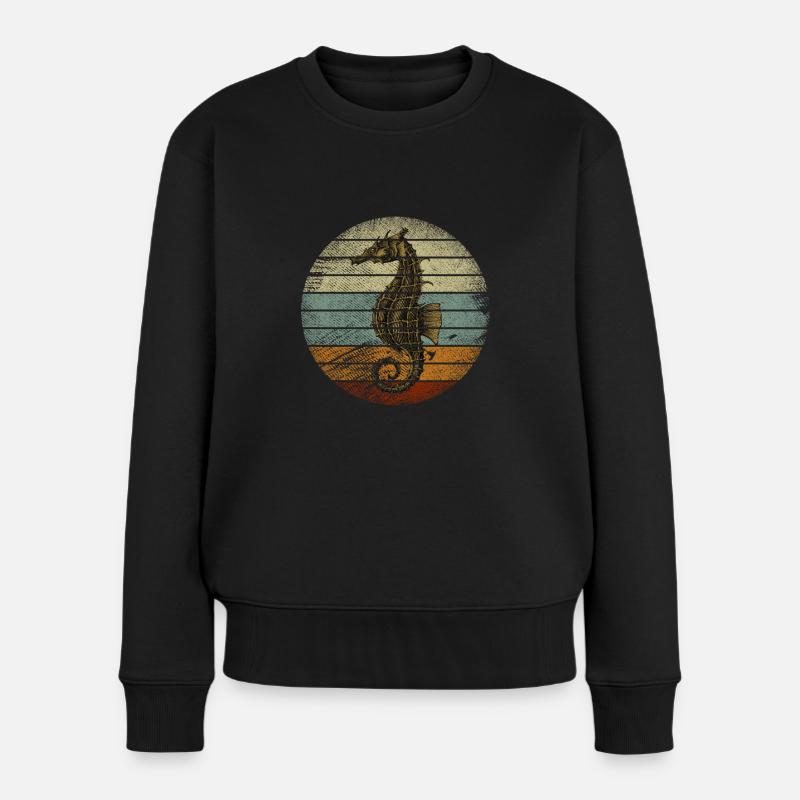 hippocampe - Pull Premium bio Femme - noir
