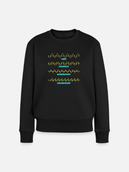 Physik Nerd - Frauen Premium Bio Pullover - Schwarz