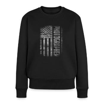 photography - Women's Premium Organic Jumper - black - Front - Julia (174cm)