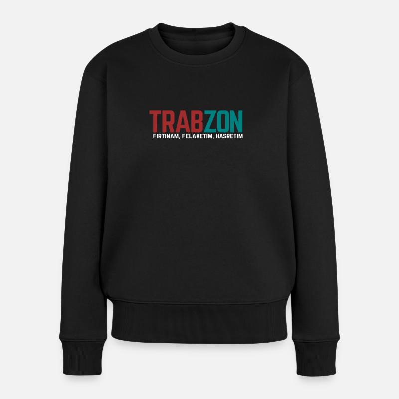 Trabzon - Frauen Premium Bio Pullover - Schwarz