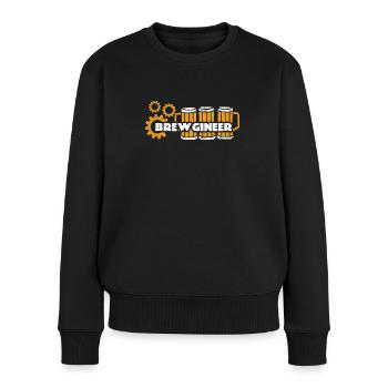 Brewgineer Shirt Brew Engineer Craft Beer Lover Gi - Women's Premium Organic Jumper - black - Front - Julia (174cm)