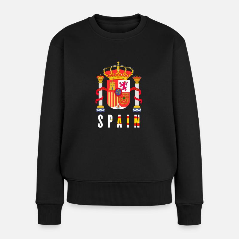 Spanien - Frauen Premium Bio Pullover - Schwarz